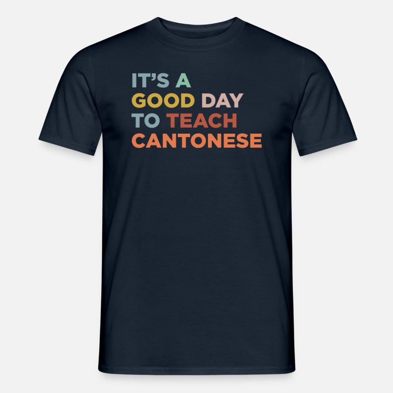 Enseigner le professeur de cantonais - T-shirt homme - marine