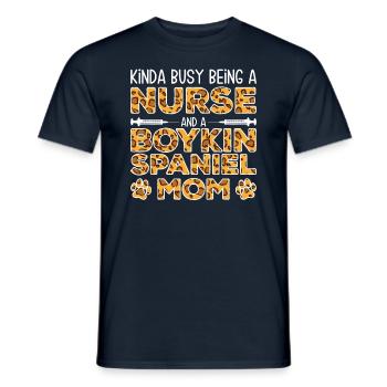 Krankenschwester-Hundemutter - Boykin Spaniel - Männer T-Shirt - Navy - Vorne - AI Model Male 178 light (178cm)