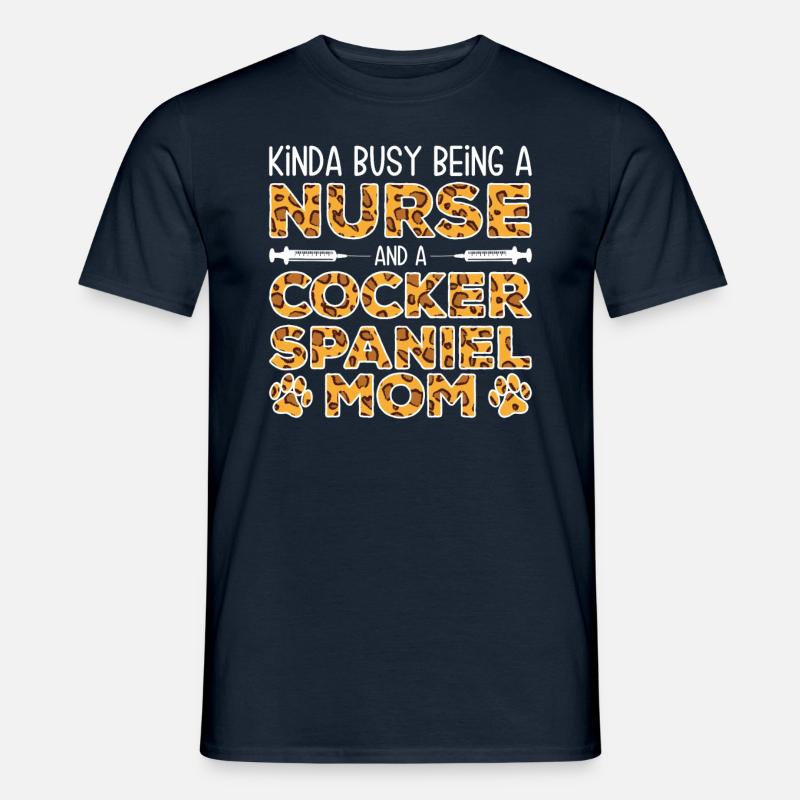 Schwesterhund Mutter - Cocker Spaniel - Männer T-Shirt - Navy