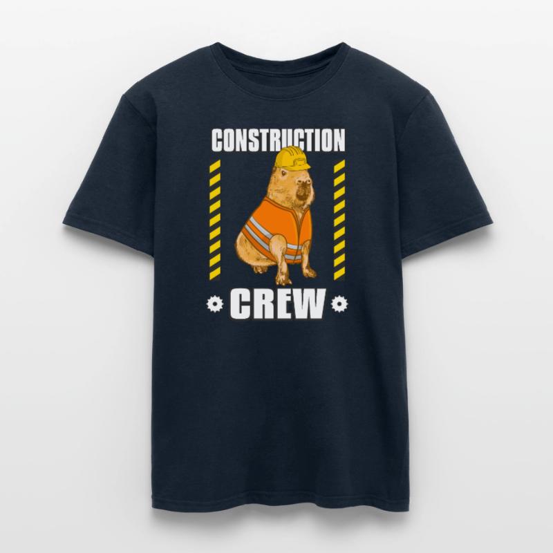 Capybara Équipe d’ouvriers de la construction T-shirt homme