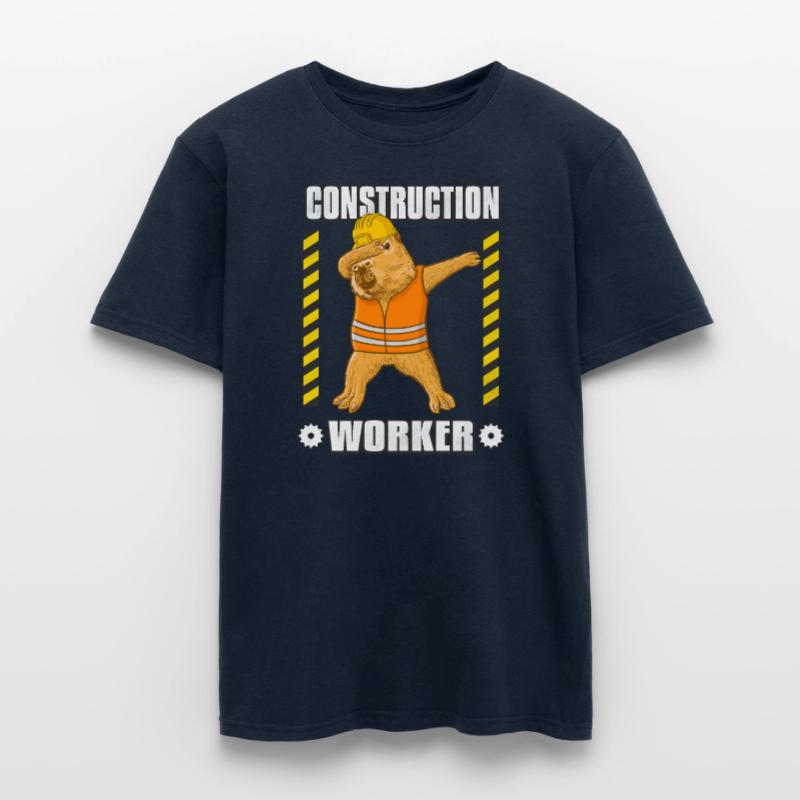 Construction worker construction site Men's T-Shirt