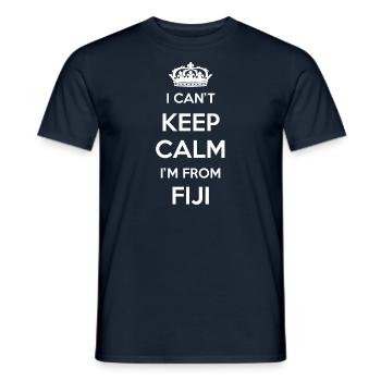 Ich Kann Nicht Ruhig Bleiben, Ich Bin Von Fidschi - Männer T-Shirt - Navy - Vorne - AI Model Male 178 light (178cm)