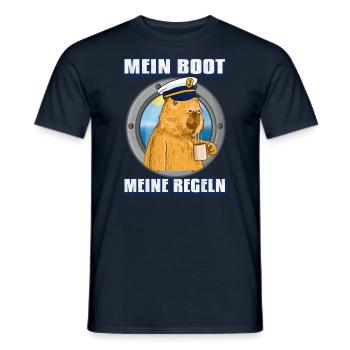 Boot Besitzer Mein Boot meine regeln - Männer T-Shirt - Navy - Vorne - AI Model Male 178 light (178cm)