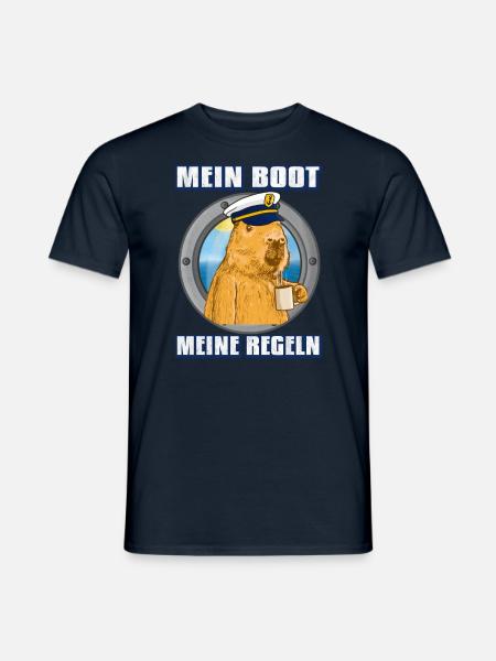 Boot Besitzer Mein Boot meine regeln - Männer T-Shirt - Navy