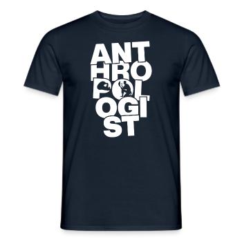 Anthropologischer Beruf - Anthropologe - Männer T-Shirt - Navy - Vorne - AI Model Male 178 light (178cm)