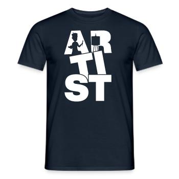Profession Job Work - Artists - Men's T-Shirt - navy - Front - AI Model Male 178 light (178cm)