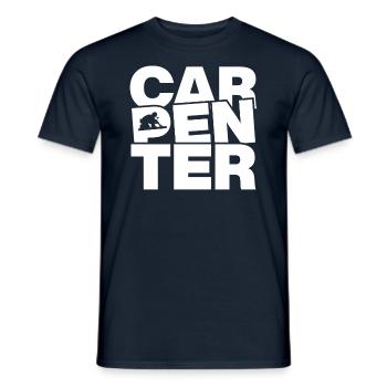Carpentry - Carpenter - Men's T-Shirt - navy - Front - AI Model Male 178 light (178cm)