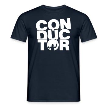 Profession Job Work - Conductor - Men's T-Shirt - navy - Front - AI Model Male 178 light (178cm)