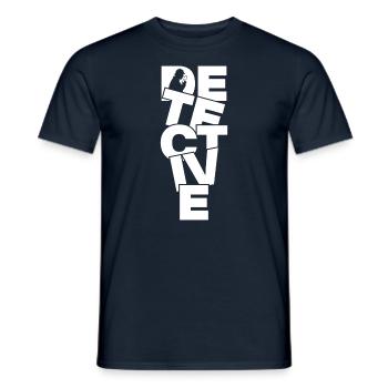 Profession Job Work - Detective - Men's T-Shirt - navy - Front - AI Model Male 178 light (178cm)