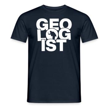 Geology Profession Job Work - Geologist - Men's T-Shirt - navy - Front - AI Model Male 178 light (178cm)