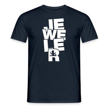 Profession Job Work - Jeweller - Men's T-Shirt - navy - Front - AI Model Male 178 light (178cm)