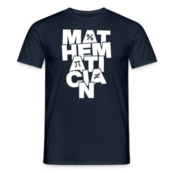 Travail professionnel - Mathématiciens - T-shirt homme - marine - Devant - AI Model Male 178 light (178cm)