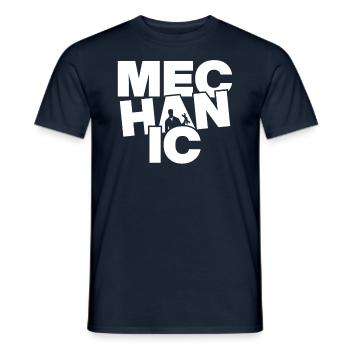 Professional Work - Mechanic - Men's T-Shirt - navy - Front - AI Model Male 178 light (178cm)