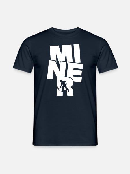 Bergbau Berufsarbeit - Bergmann - Männer T-Shirt - Navy