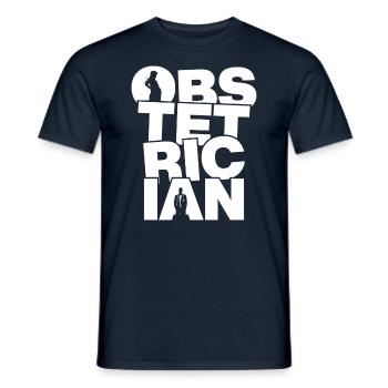 Geburtshilfejob - Geburtshelfer - Männer T-Shirt - Navy - Vorne - AI Model Male 178 light (178cm)