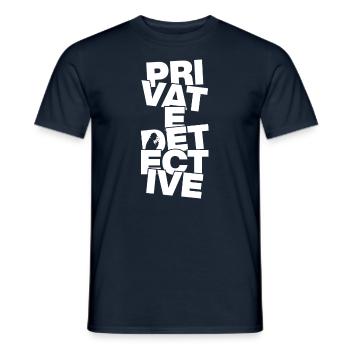 Professional Work - Private Detective - Men's T-Shirt - navy - Front - AI Model Male 178 light (178cm)