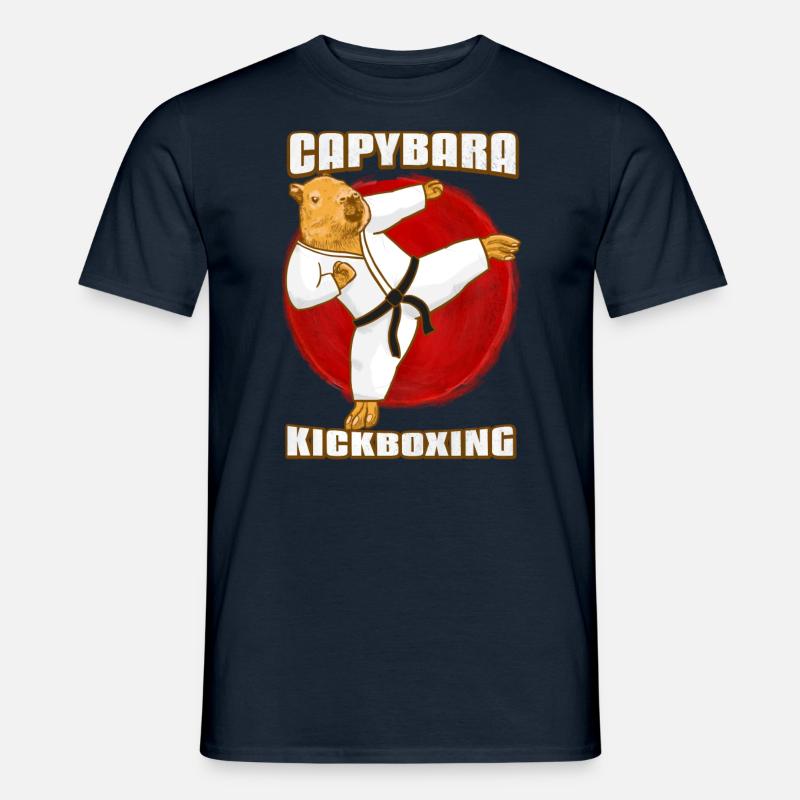 Capybara Arts Martiaux Kickboxing - T-shirt homme - marine