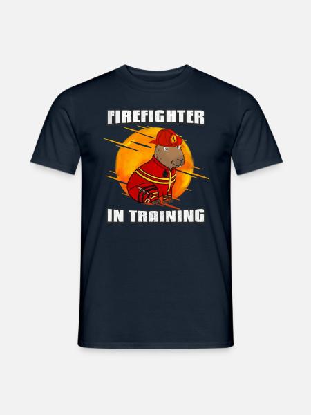 Firefighter in training - Men's T-Shirt - navy