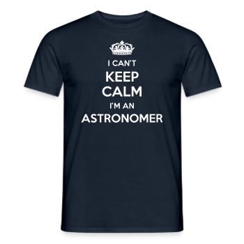 Je ne peux pas rester calme, je suis astronome - T-shirt homme - marine - Devant - AI Model Male 178 light (178cm)