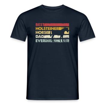 Bester Vater Aller Zeiten - Holsteiner Pferd - Männer T-Shirt - Navy - Vorne - AI Model Male 178 light (178cm)