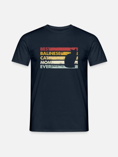 Best Mother Ever - Balinese Cat - Men's T-Shirt - navy