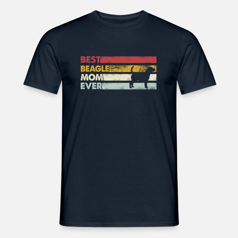 Beste Mutter Aller Zeiten - Beagle - Männer T-Shirt - Navy