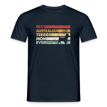 Meilleure mère de tous les temps - Australian Terrier - T-shirt homme - marine - Devant - AI Model Male 178 light (178cm)