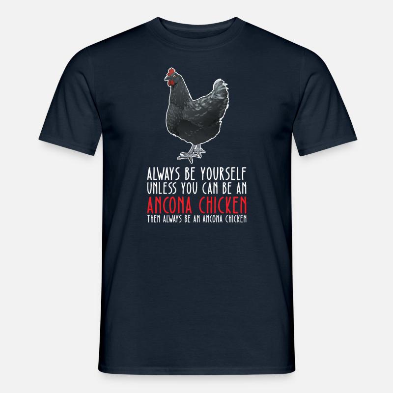Sei Du Selbst - Ancona Chicken - Männer T-Shirt - Navy