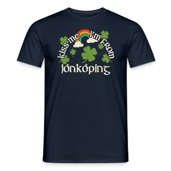 Embrasse-moi - Saint-Patrick Jönköping - T-shirt homme - marine - Devant - AI Model Male 178 light (178cm)