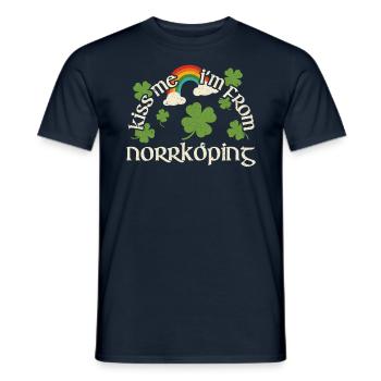 Embrasse-moi - Saint-Patrick Norrköping - T-shirt homme - marine - Devant - AI Model Male 178 light (178cm)