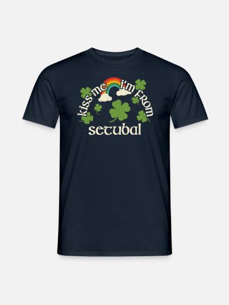 Embrasse-moi - Saint-Patrick Setubal - T-shirt homme - marine
