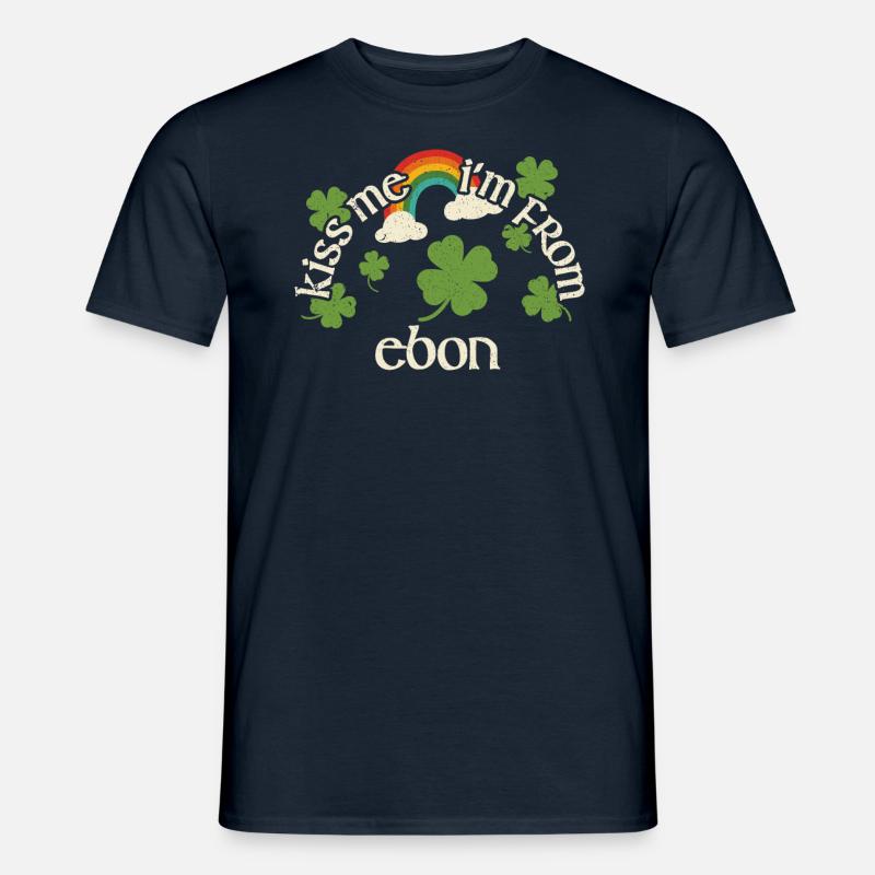 Embrasse-moi - Saint-Patrick Ebon - T-shirt homme - marine
