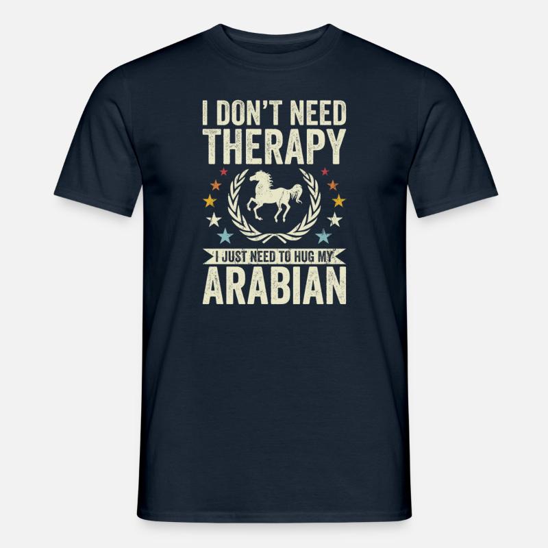 Don't need therapy - Arabic - Men’s T-shirt - navy