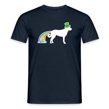 Chien de Saint-Patrick - Berger d’Anatolie - T-shirt homme - marine - Devant - AI Model Male 178 light (178cm)