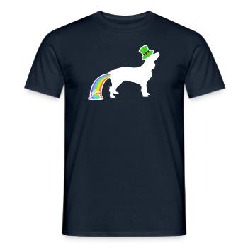 St. Patricks Hund - Boykin Spaniel - Männer T-Shirt - Navy - Vorne - AI Model Male 178 light (178cm)