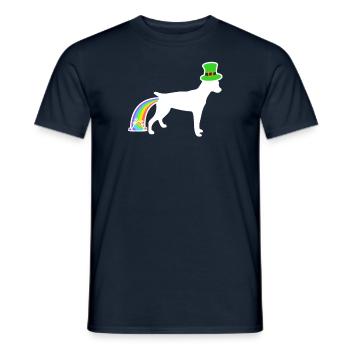 Chien de Saint-Patrick - Ratterrier - T-shirt homme - marine - Devant - AI Model Male 178 light (178cm)