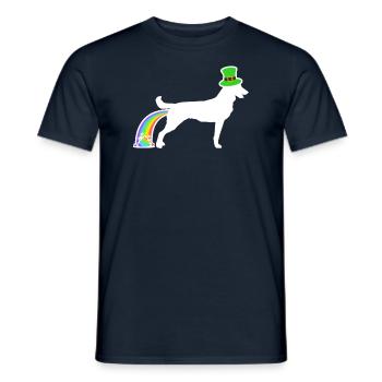 St. Patrick’s Dog - Taiwan Hund - T-shirt homme - marine - Devant - AI Model Male 178 light (178cm)