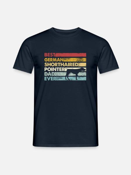 Best Father - German Shorthair - Men's T-Shirt - navy