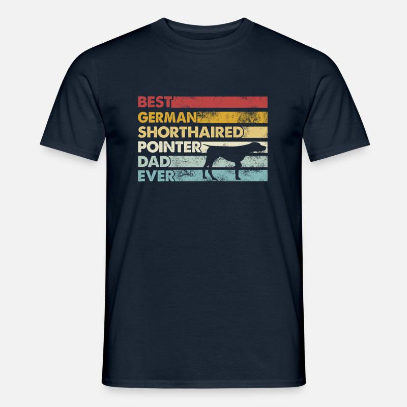 Bester Vater - Deutsch Kurzhaar - Männer T-Shirt - Navy