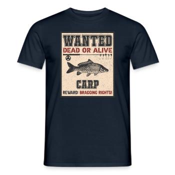 Gesuchter Fisch - Karpfenangeln - Männer T-Shirt - Navy - Vorne - AI Model Male 178 light (178cm)