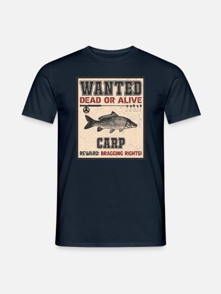 Poisson recherché - pêche à la carpe - T-shirt homme - marine
