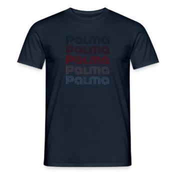 Vintage Spain City - Retro Palma - Men's T-Shirt - navy - Front - AI Model Male 178 light (178cm)