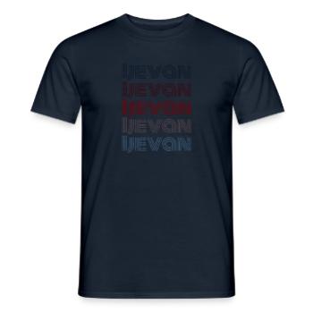 Vintage Armenia City - Retro Ijevan - T-shirt homme - marine - Devant - AI Model Male 178 light (178cm)