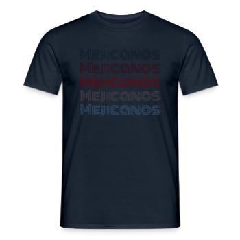 Vintage El Salvador City - Retro Mejicanos - Men's T-Shirt - navy - Front - AI Model Male 178 light (178cm)