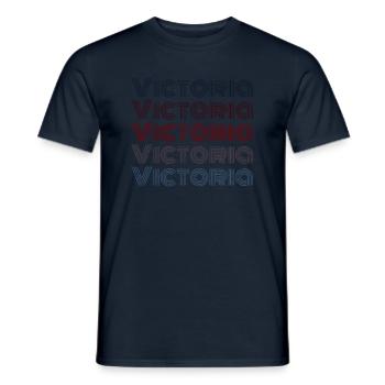 Vintage Grenada City - Retro Victoria - Men's T-Shirt - navy - Front - AI Model Male 178 light (178cm)