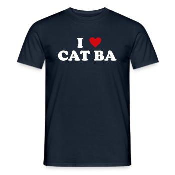 Herz Nationalpark Vietnam - Ich Liebe Cat Ba - Männer T-Shirt - Navy - Vorne - AI Model Male 178 light (178cm)