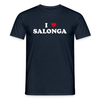 Heart National Park Congo - I love Salonga - Men's T-Shirt - navy - Front - AI Model Male 178 light (178cm)