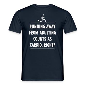 Laufen Erwachsenen Cardio - Fitnessstudio Frauen - Männer T-Shirt - Navy - Vorne - AI Model Male 178 light (178cm)