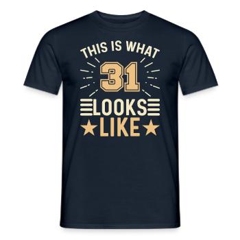 On dirait - 31 ans 31e anniversaire - T-shirt homme - marine - Devant - AI Model Male 178 light (178cm)