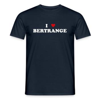 Heart of Luxembourg City - I love Bertrange - Men's T-Shirt - navy - Front - AI Model Male 178 light (178cm)